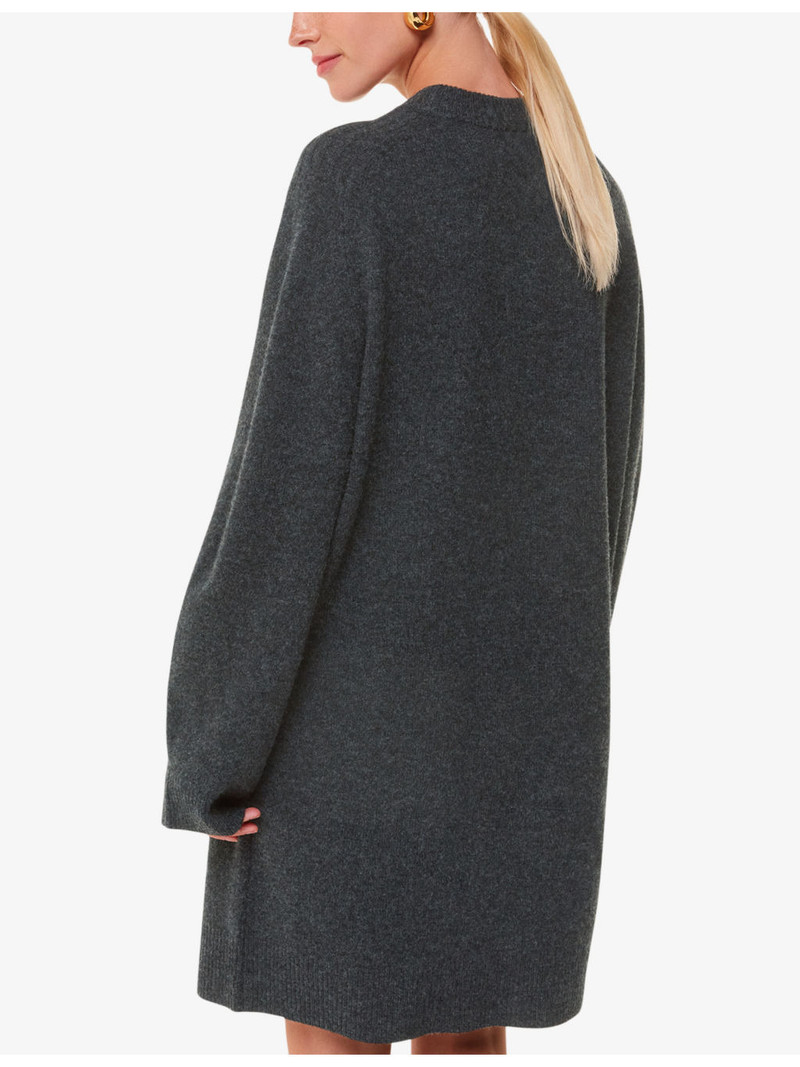 Ava round-neck wool knitted mini dress 4