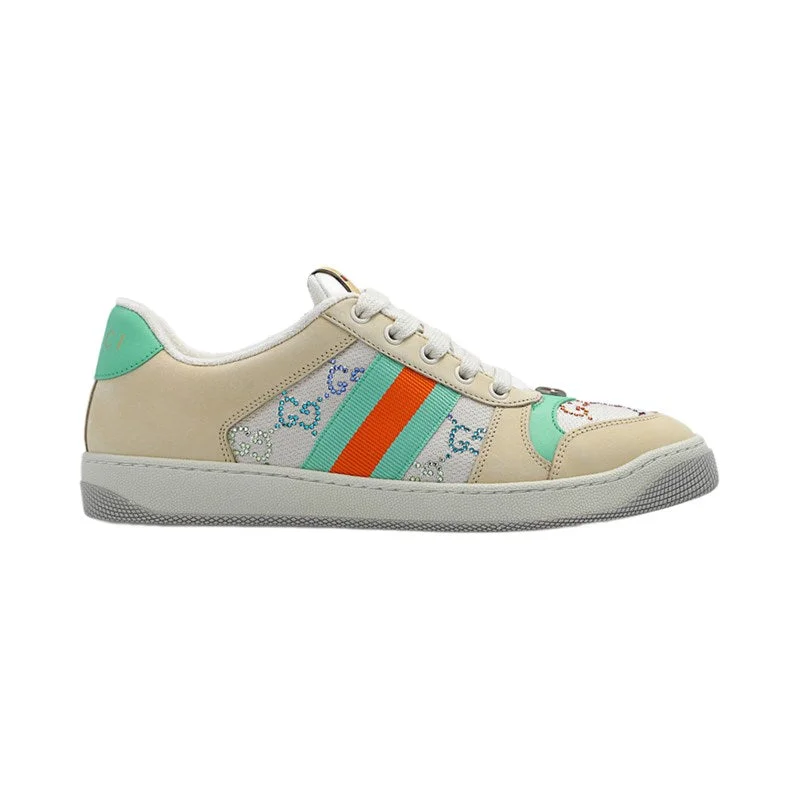 Gucci Screener Crystal GG Sneakers - 1
