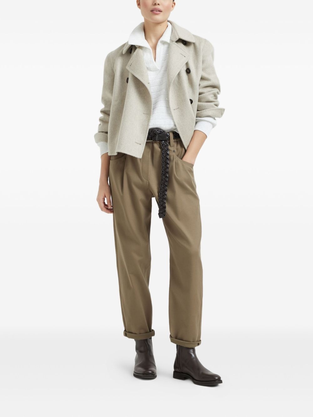 high-waisted trousers - 2