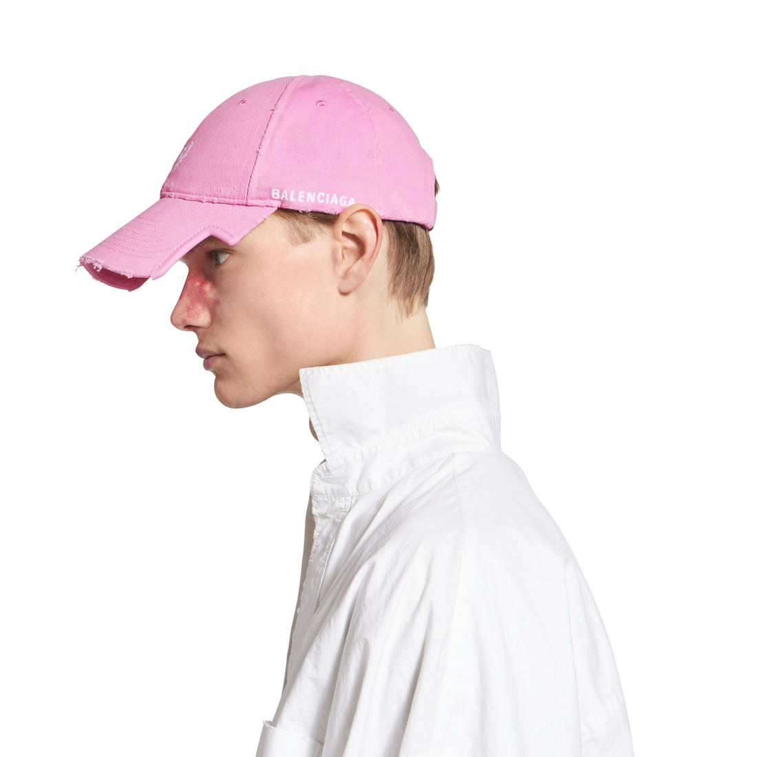 Laurel Classic  Cap in Baby Pink/white - 6