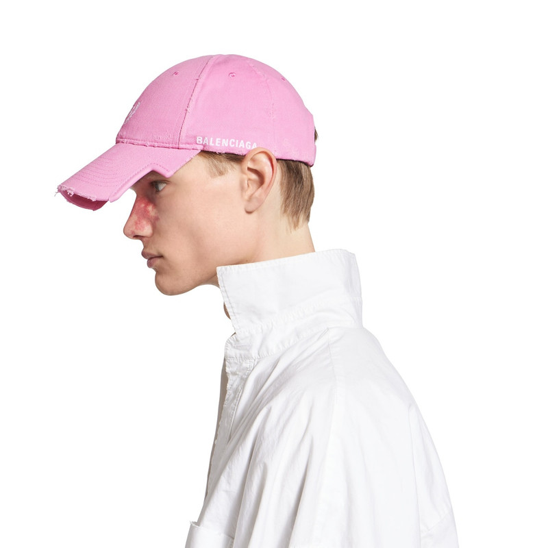 Laurel Classic  Cap in Baby Pink/white 6