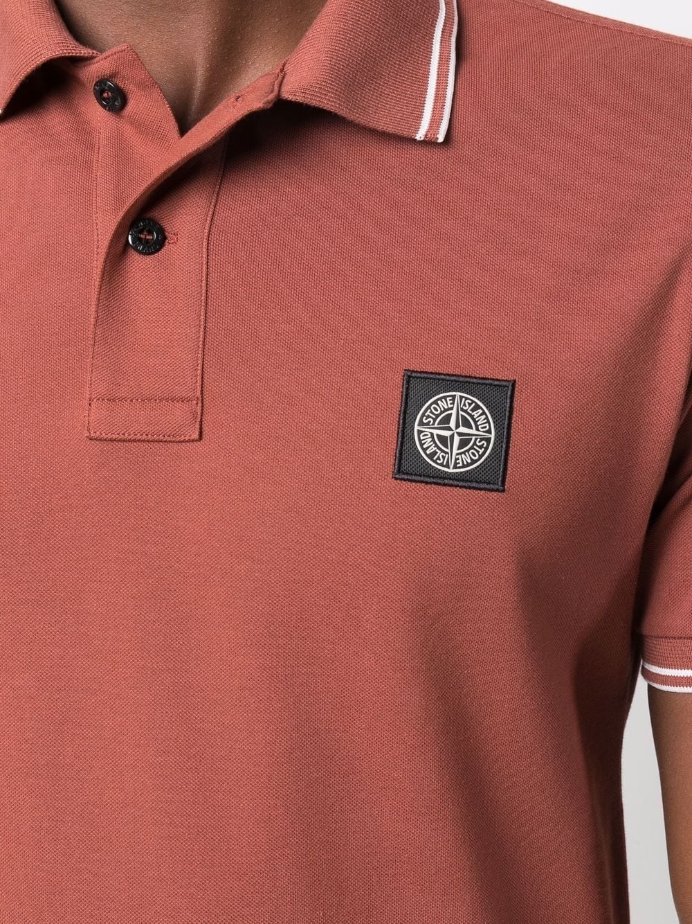 compass contrast-trim polo shirt - 5