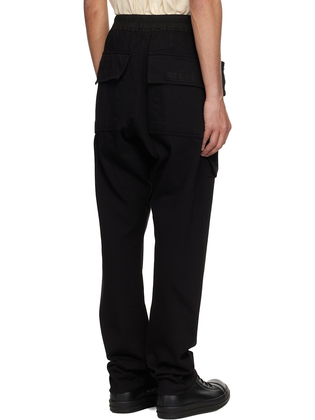 Black Hollywood Creatch Cargo Drawstring Pants - 3