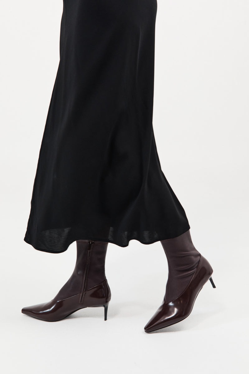 Sock Ankle Boot - Bordeaux - 2