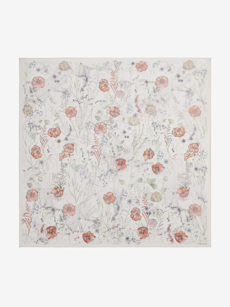 Alexander McQueen Spider Floral Scarf outlook