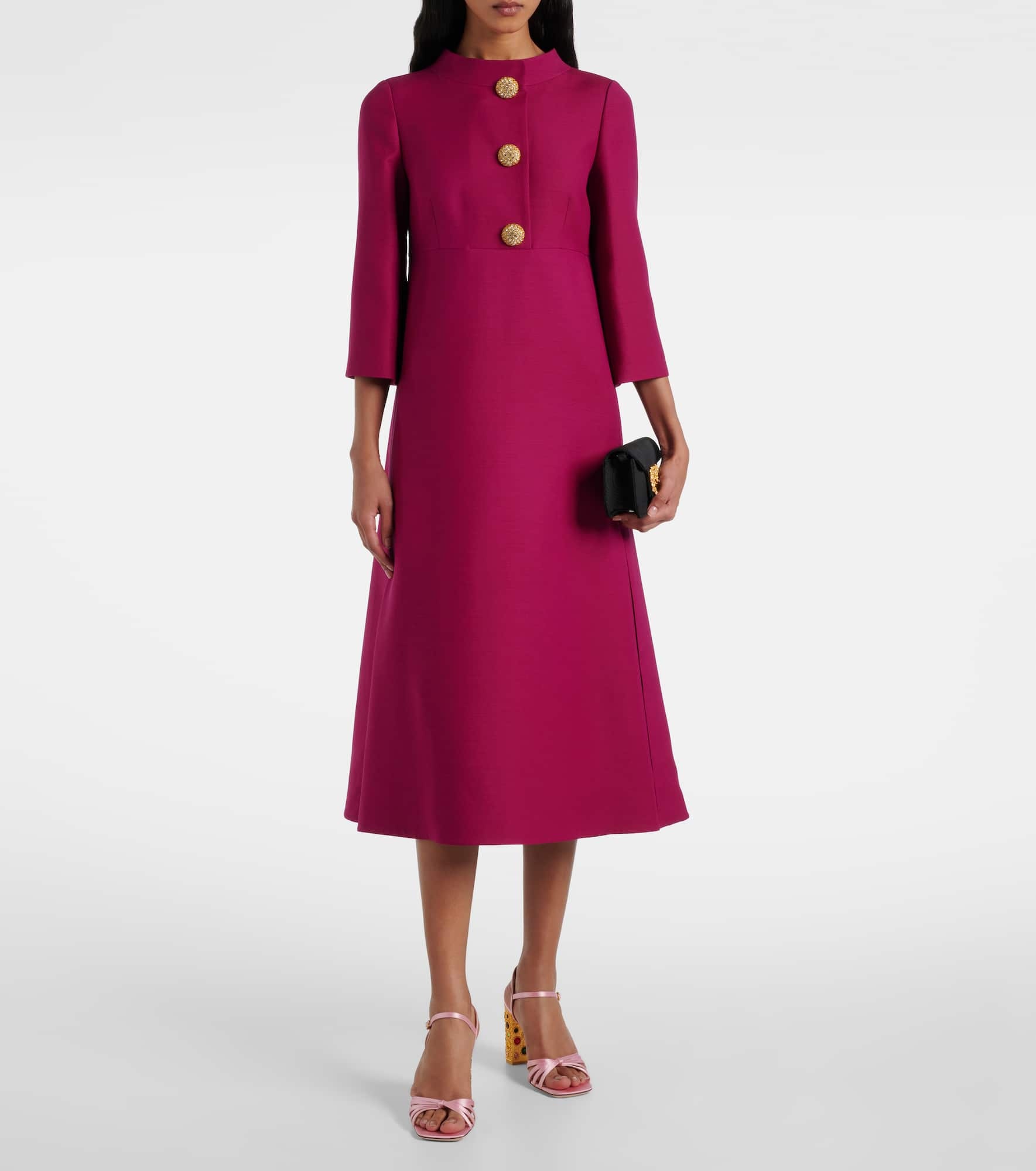 Embellished Crepe Couture midi dress - 2