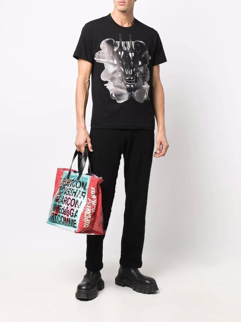 Comme des Garçons Homme Plus graphic-print cotton T-shirt outlook