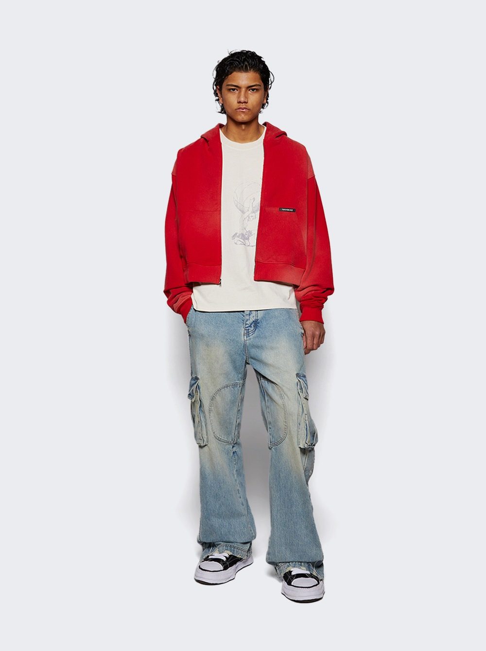 Track Logo Cargos Jeans Ligth Wash - 2