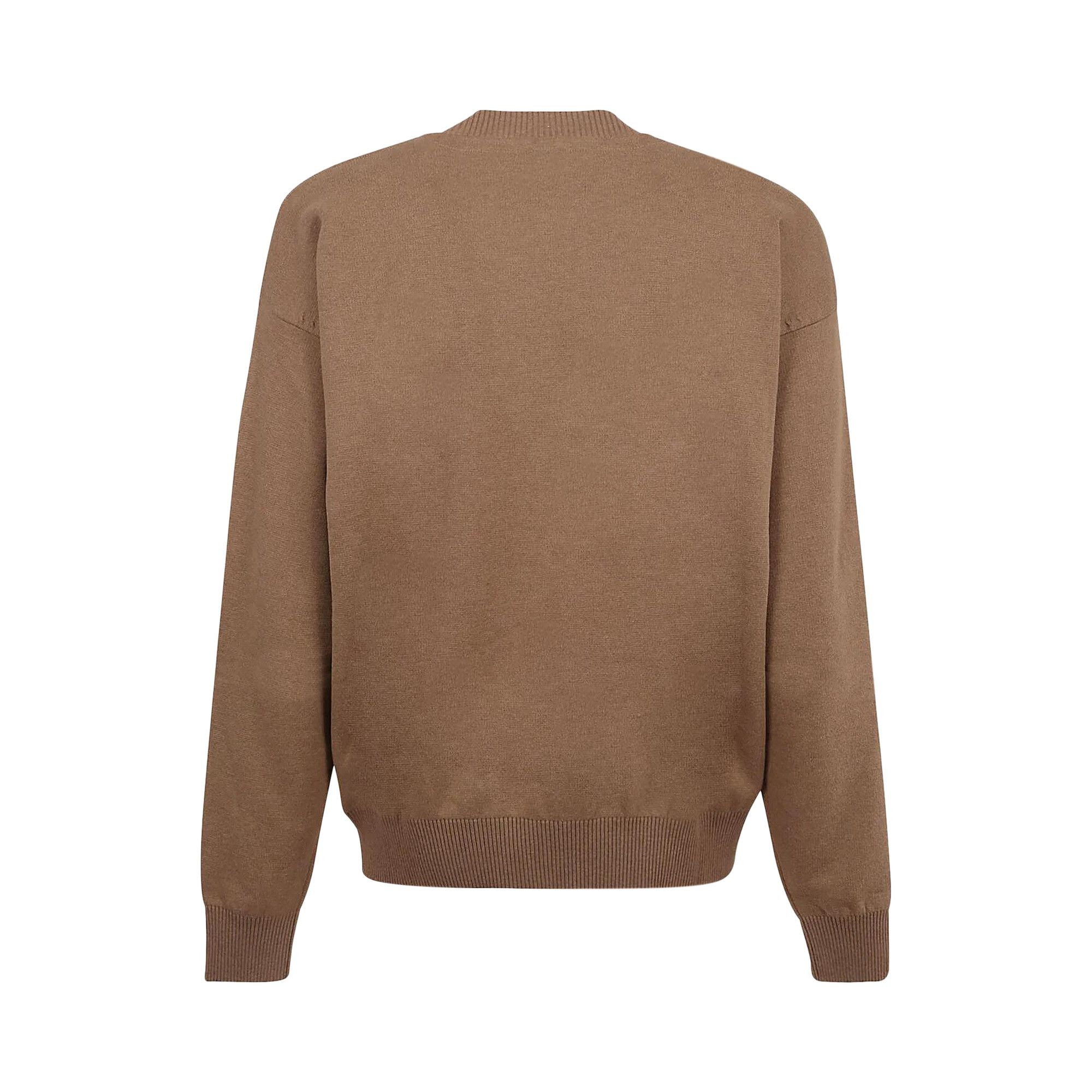 Off-White Stretch Cotton Crewneck 'Camel' - 2