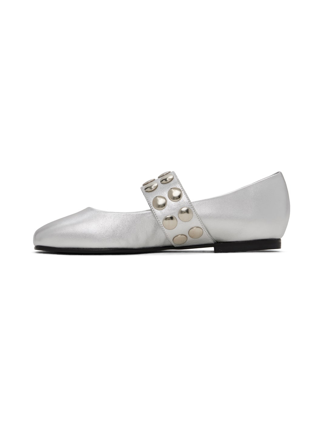 Silver Carla Ballerina Flats - 3