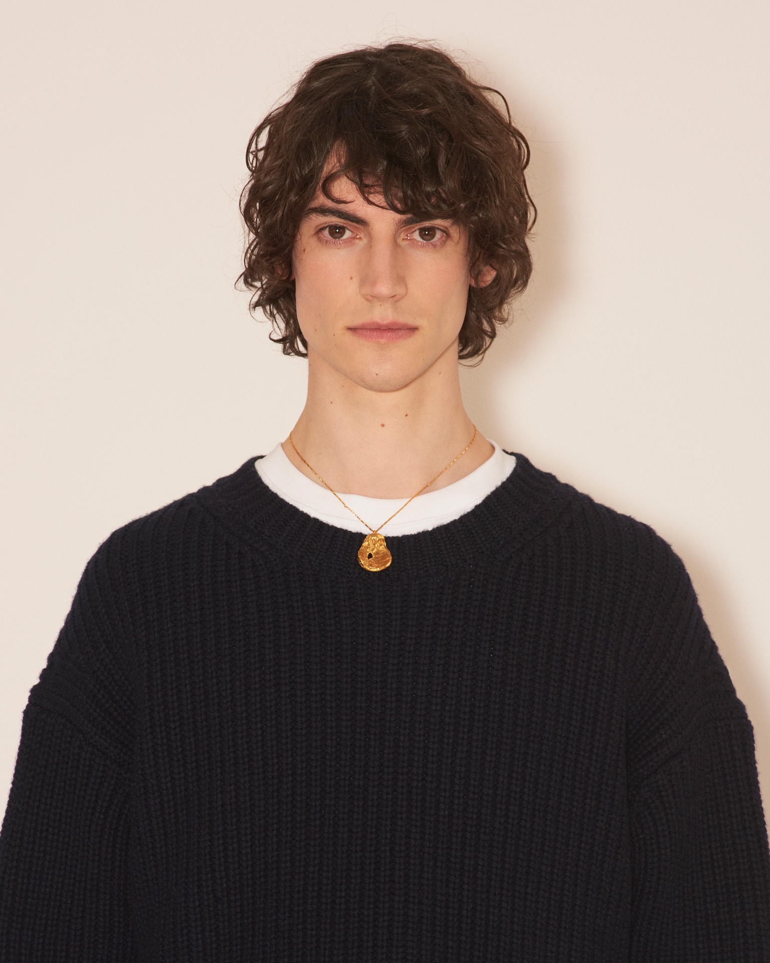 DERIN - Cashmere crew neck sweater - Navy - 5