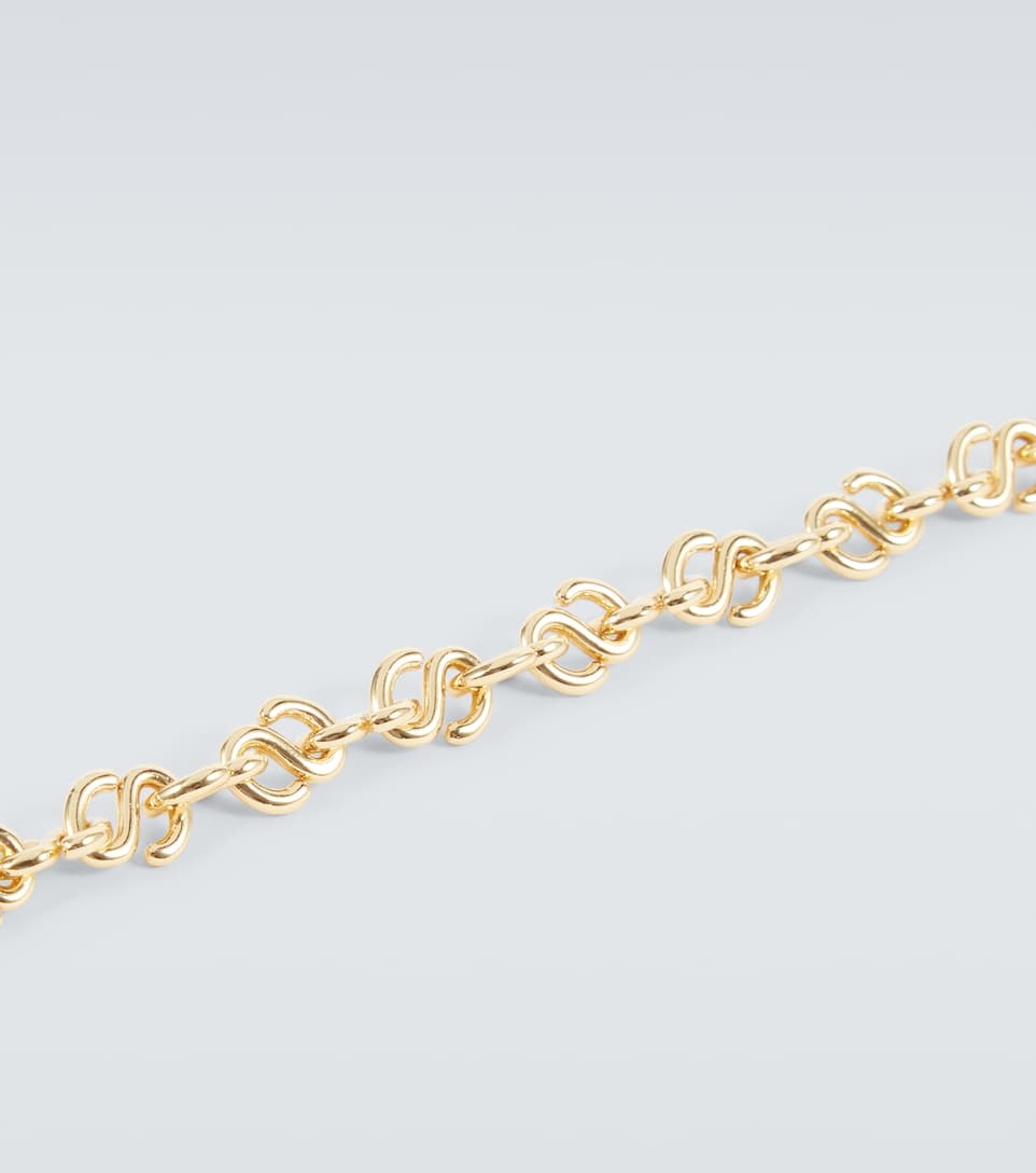Chain gold–plated choker - 4