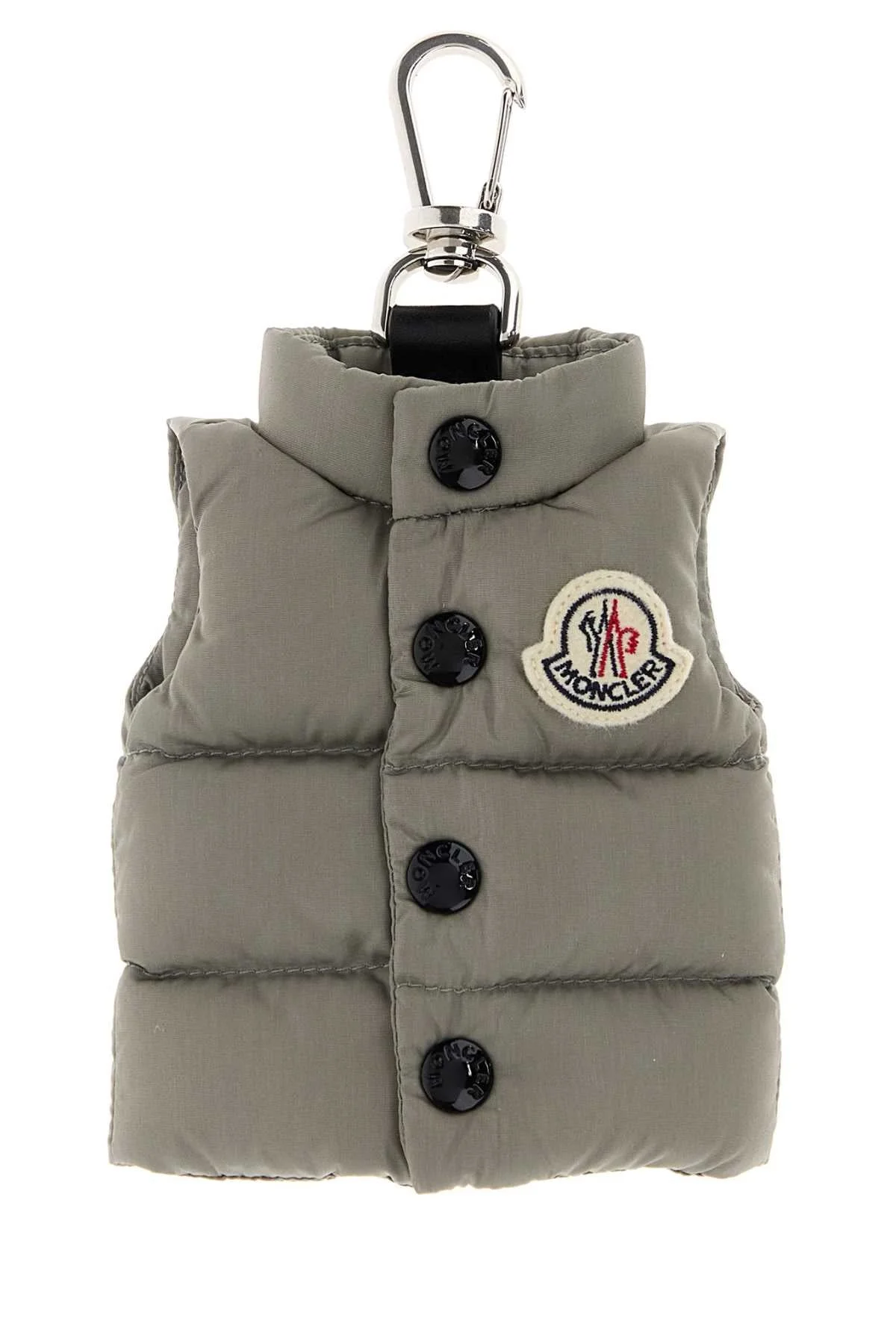 Moncler Men Grey Fabric Key Ring - 1