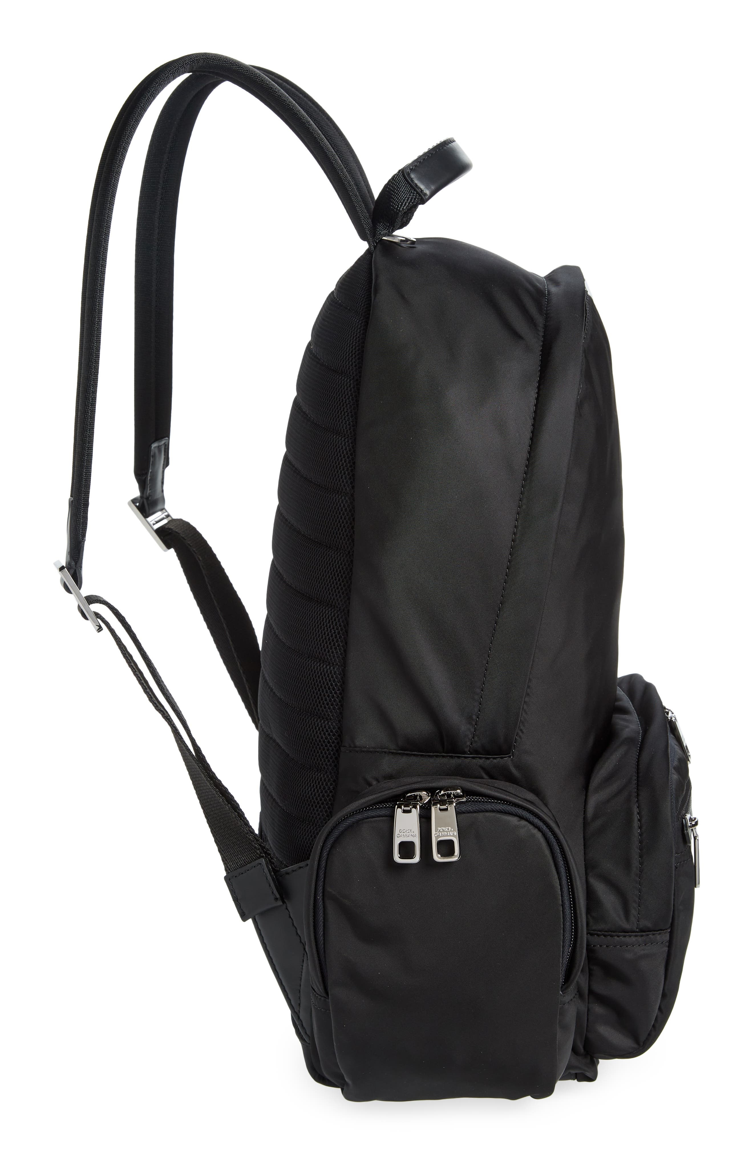 Dolce&Gabbana Logo Backpack in Black/Blac at Nordstrom - 4