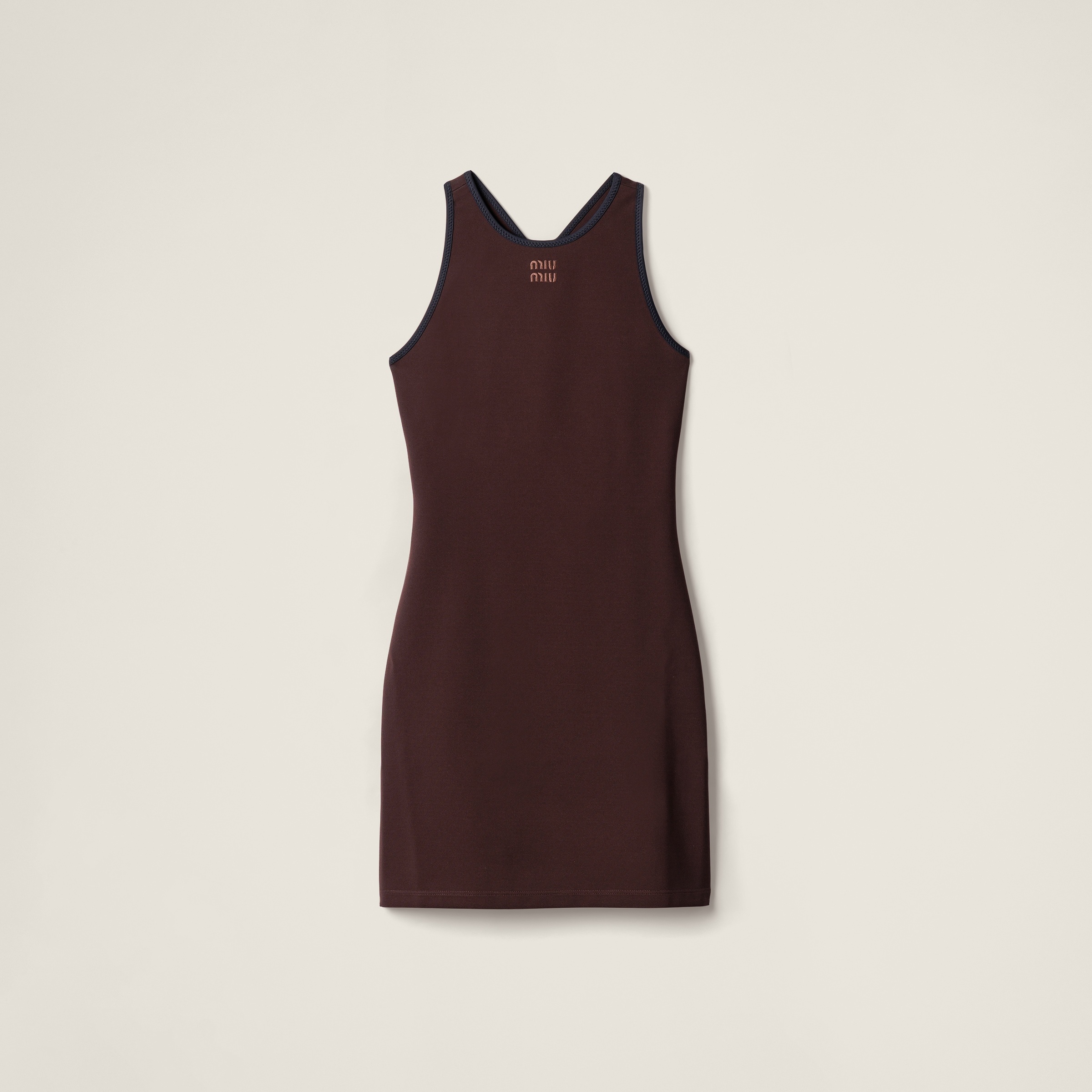 Stretch jersey mini-dress - 1