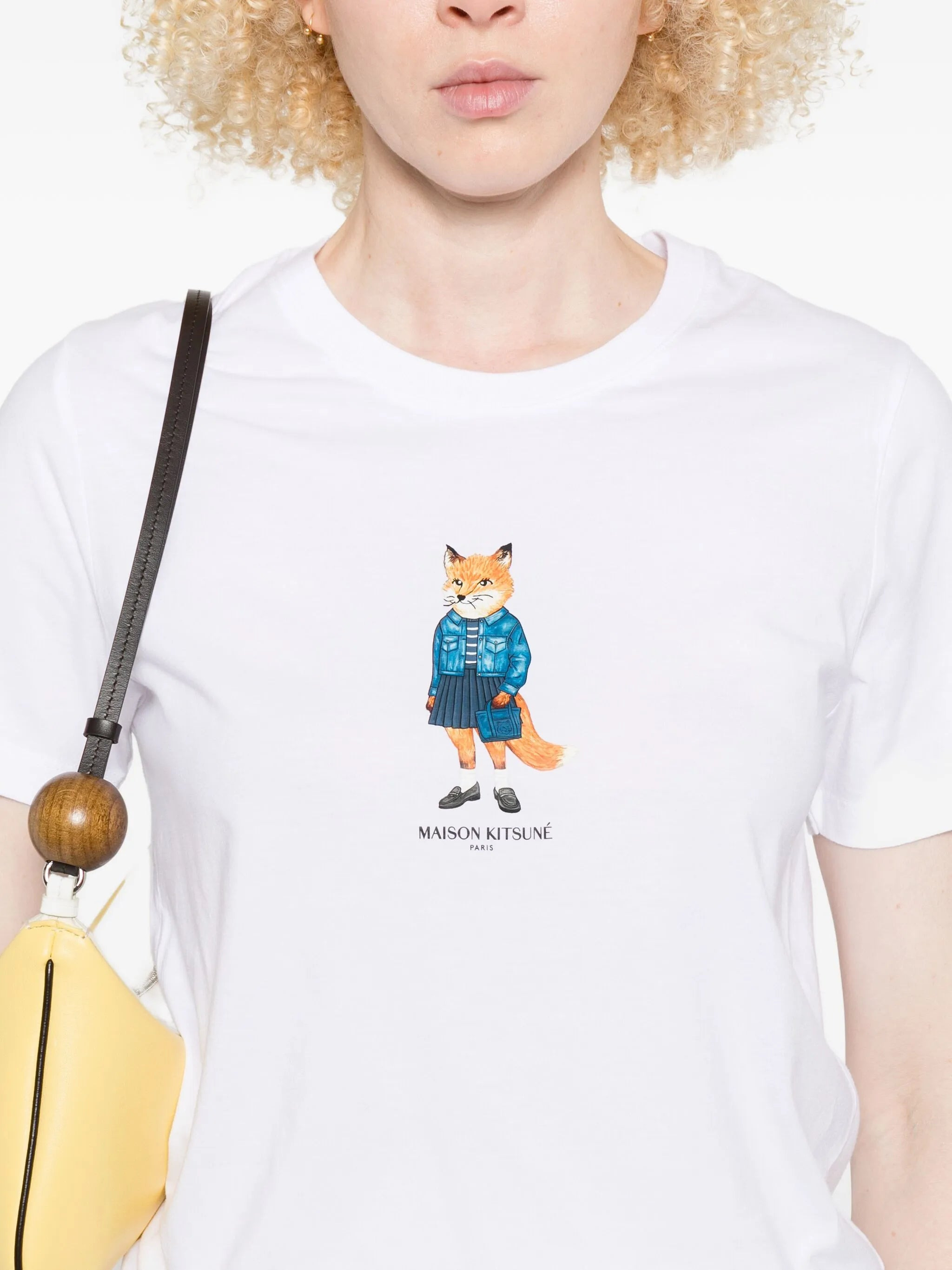 Maison Kitsuné Dressed Fox Print Cotton T-shirt - 2