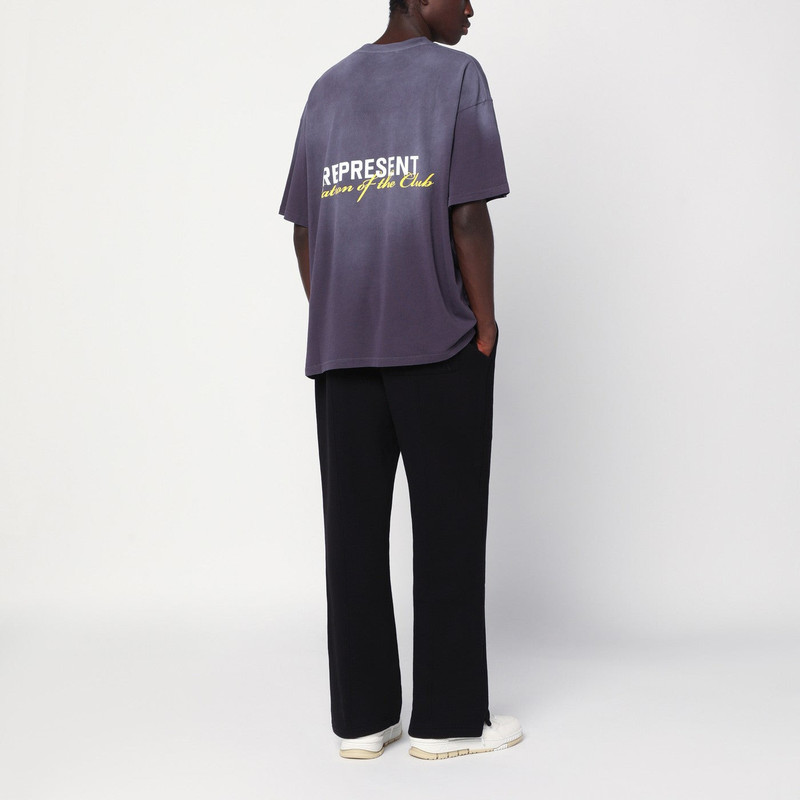 REPRESENT Plum faded T-shirt with logo outlook
