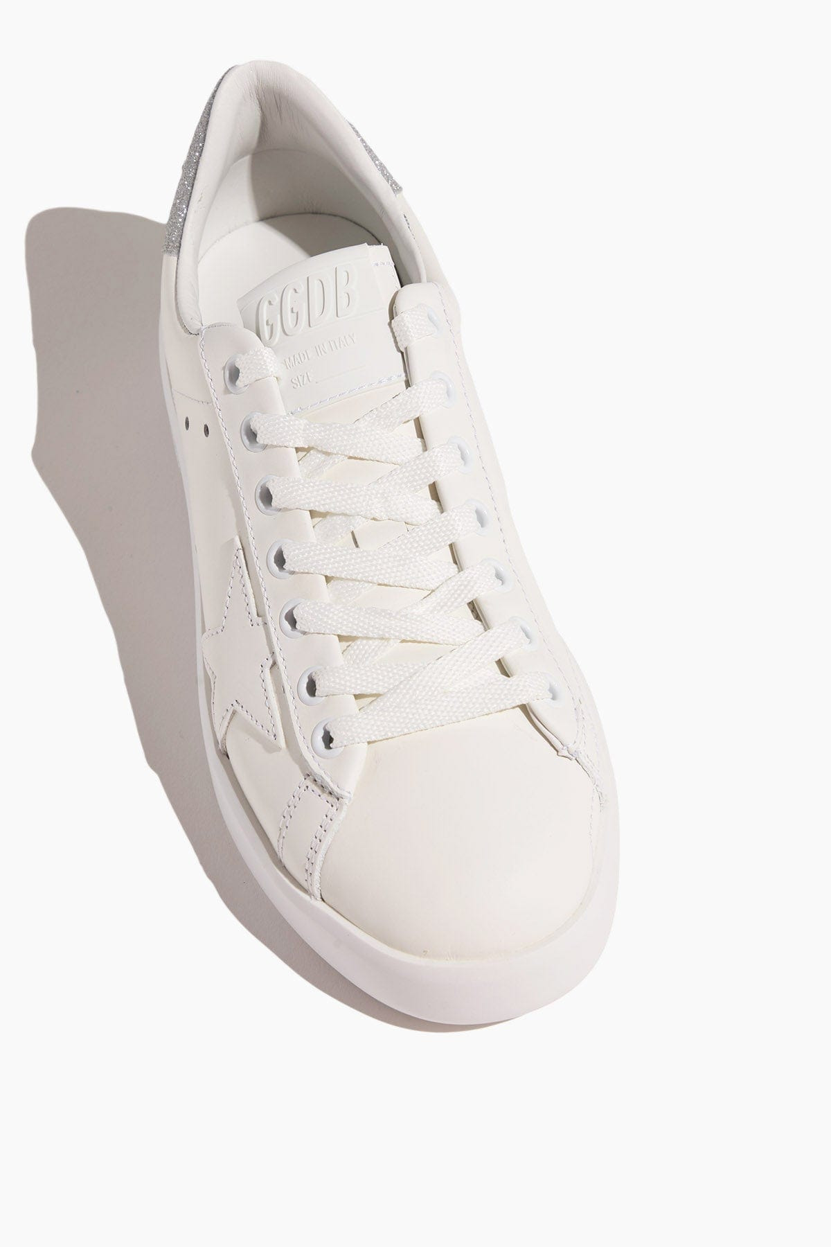 Pure Star Sneaker in White/Silver - 4