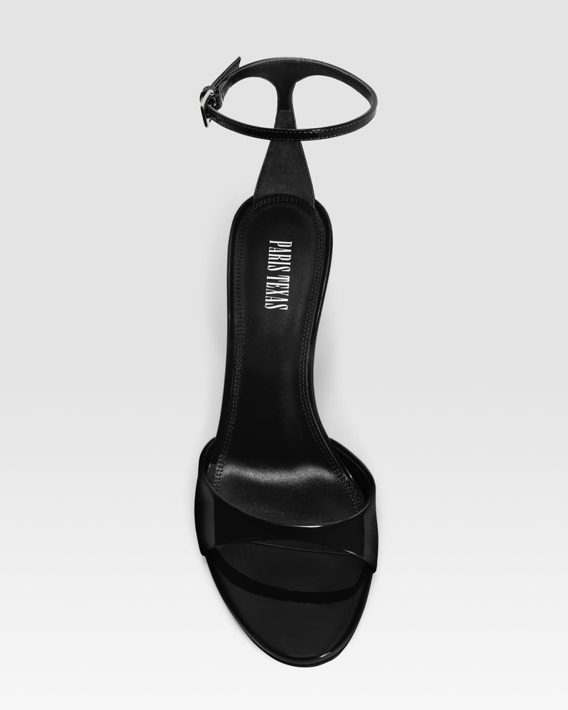 Patent leather sandal with ankle strap 5