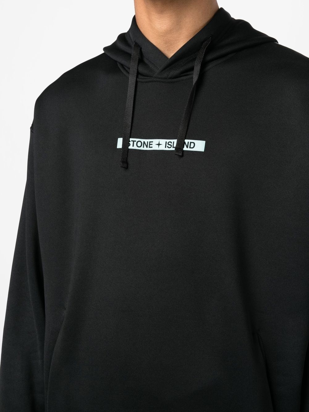 logo drawstring hoodie - 5