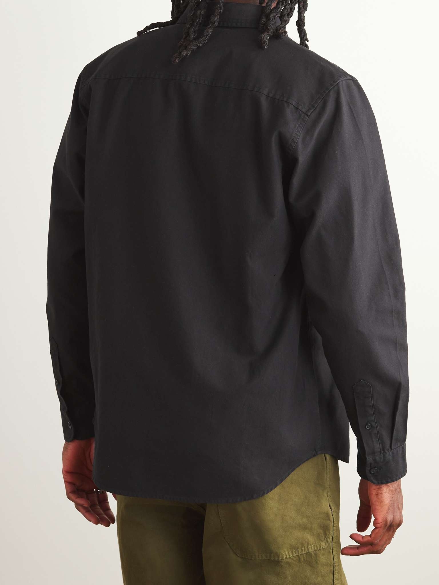 Bolton Button-Down Collar Logo-Embroidered Cotton Oxford Shirt - 3