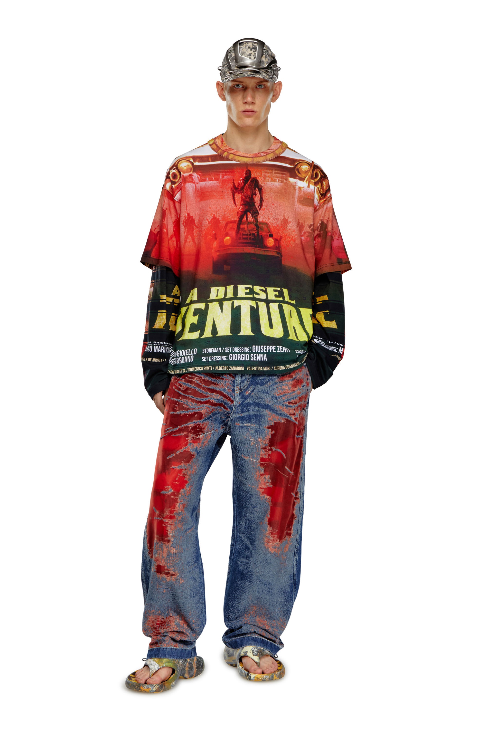 STRAIGHT JEANS D-MARTIAL 068MI - 2