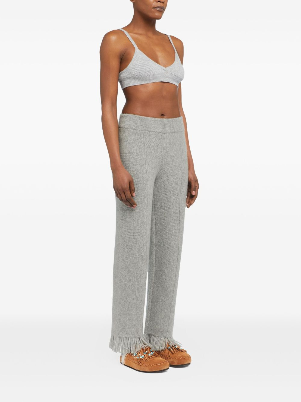 Finest fringed-hem trousers - 3