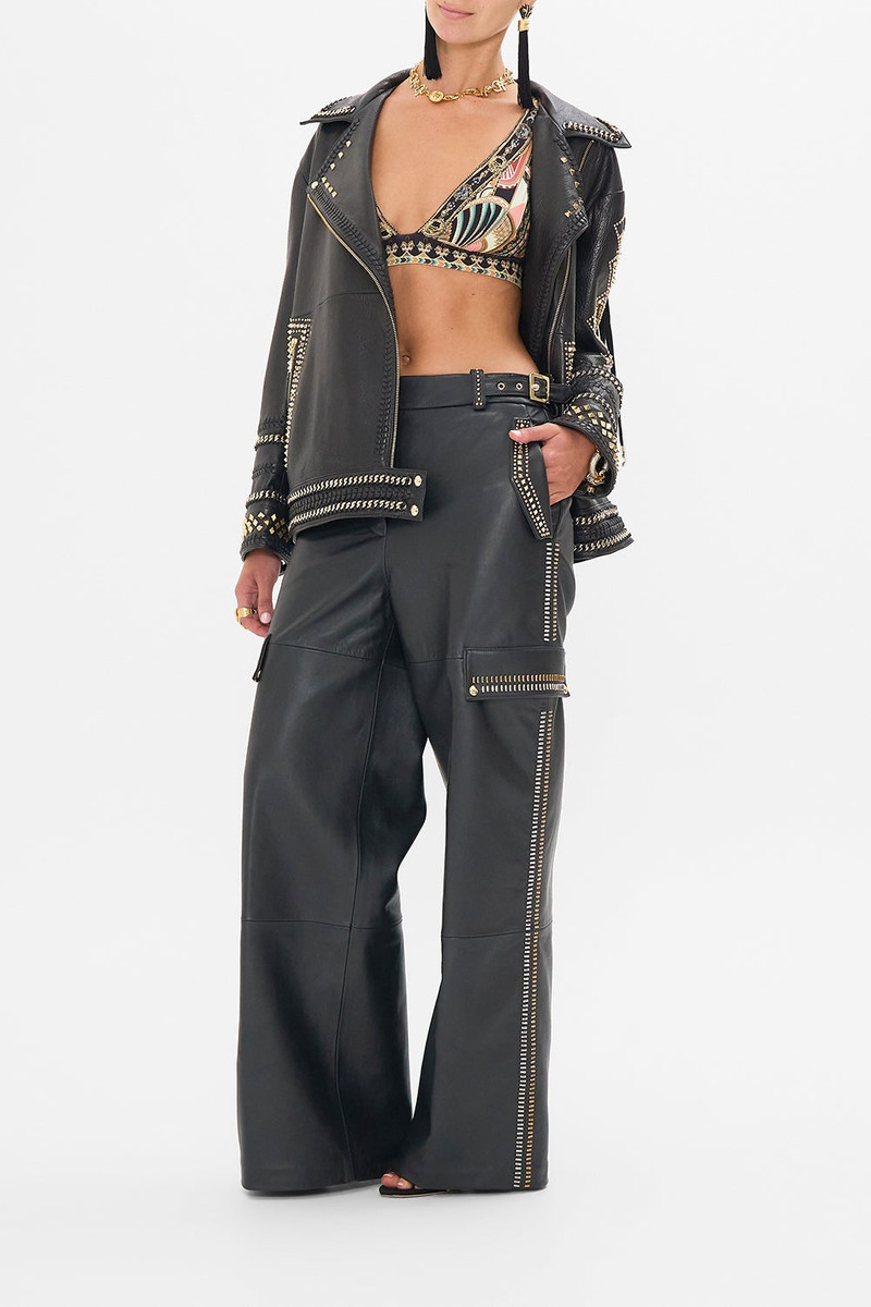 LEATHER UTILITY PANT 4