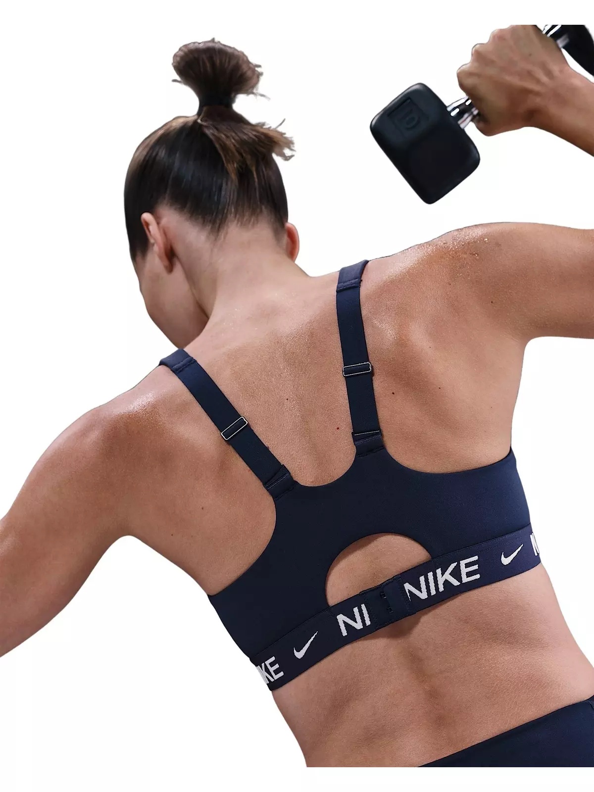 Women's Indy High Support Padded Adjustable Sports Bra -Navy - 2
