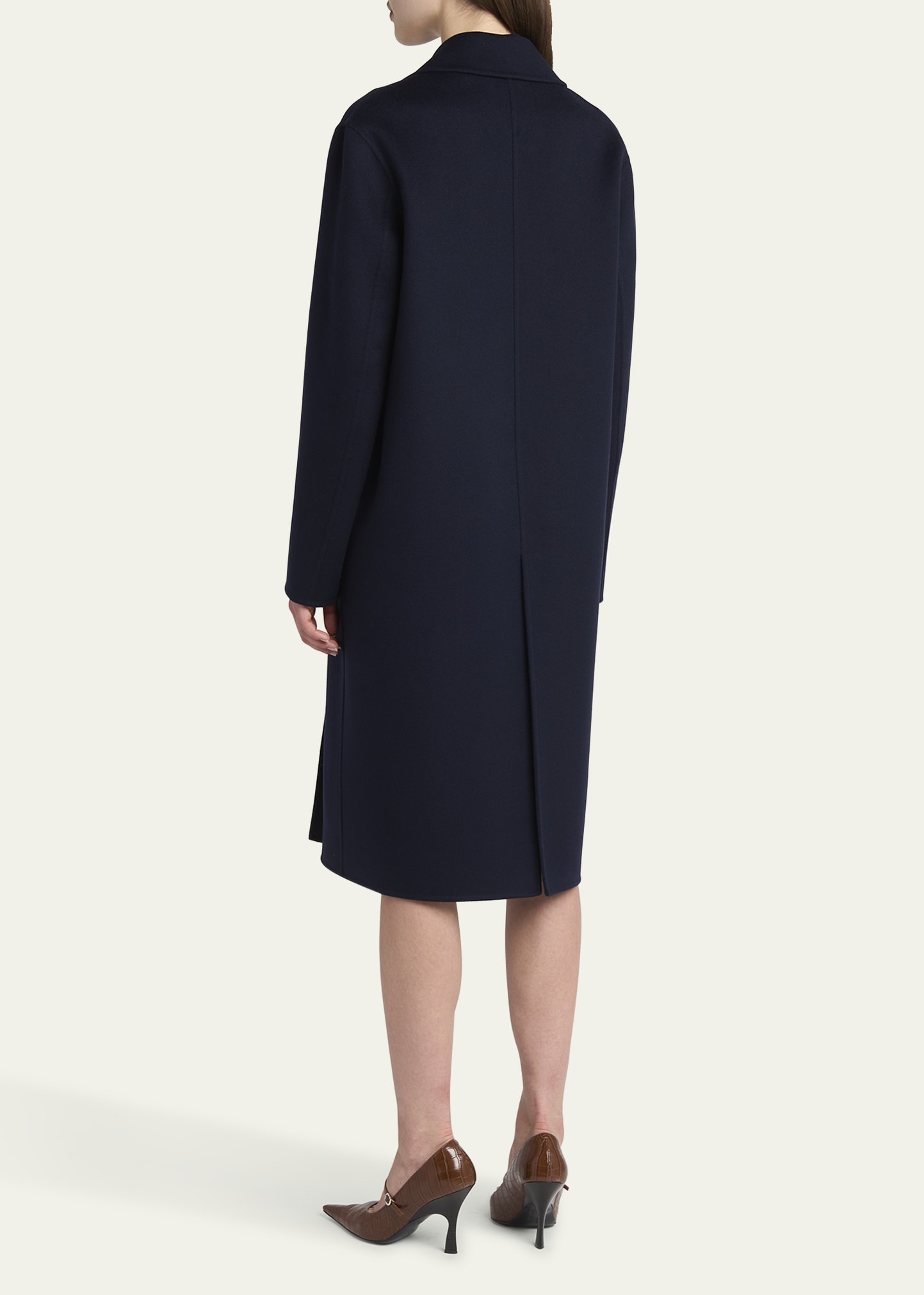 Iconic Double-Breasted Wool Peacoat - 3