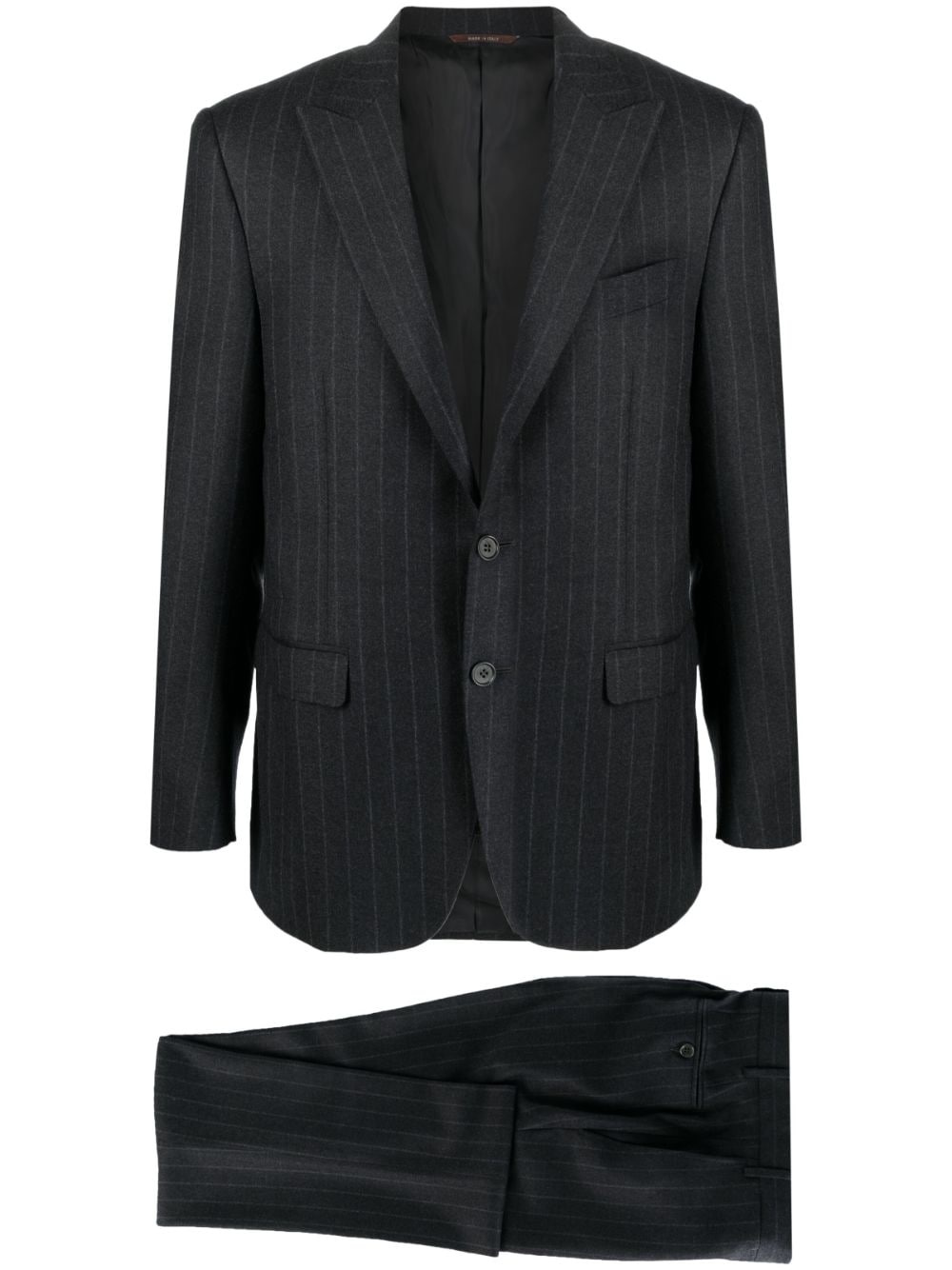 pinstripe single-breasted suit - 1