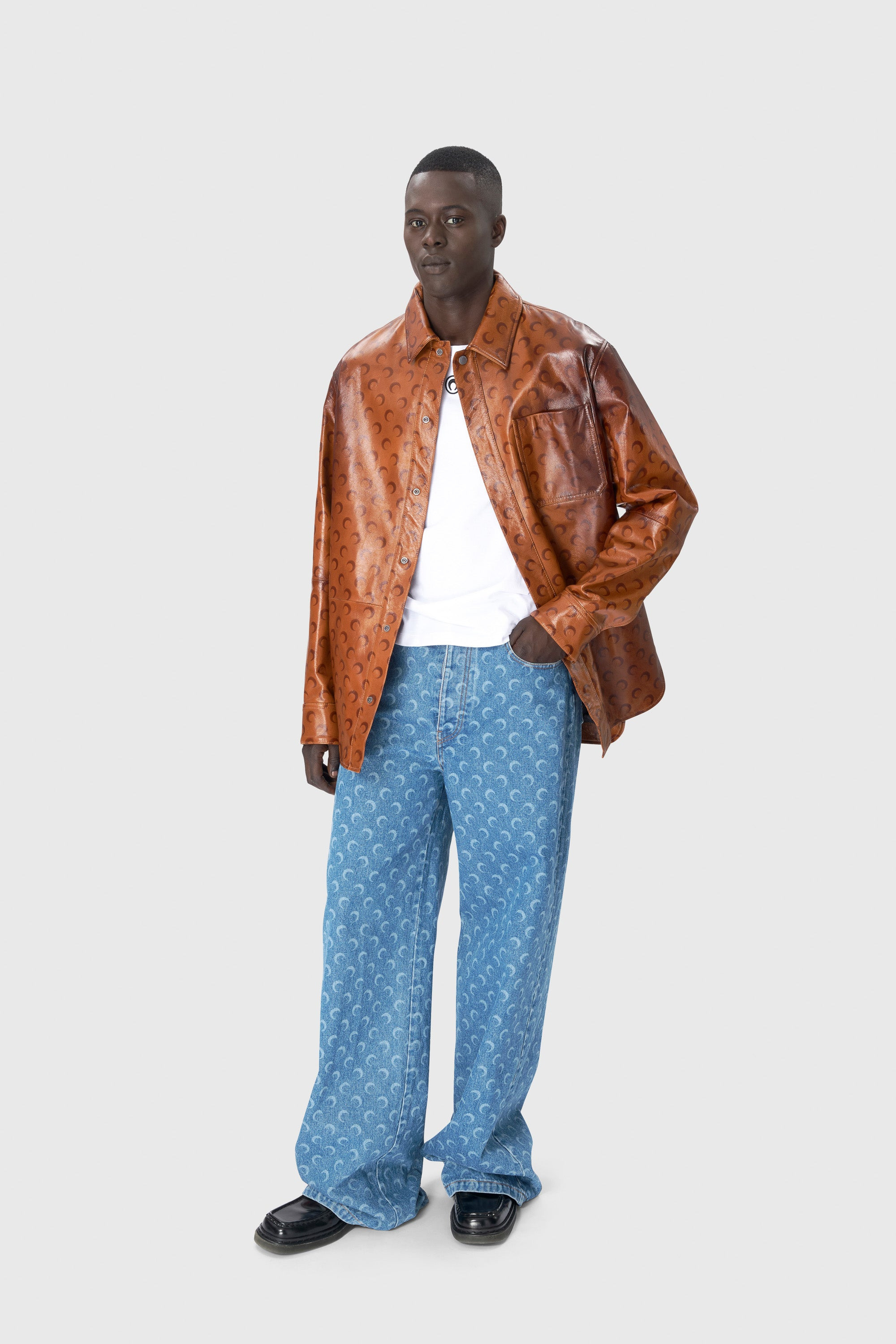 Moon Laser Denim Straight Jeans - 2