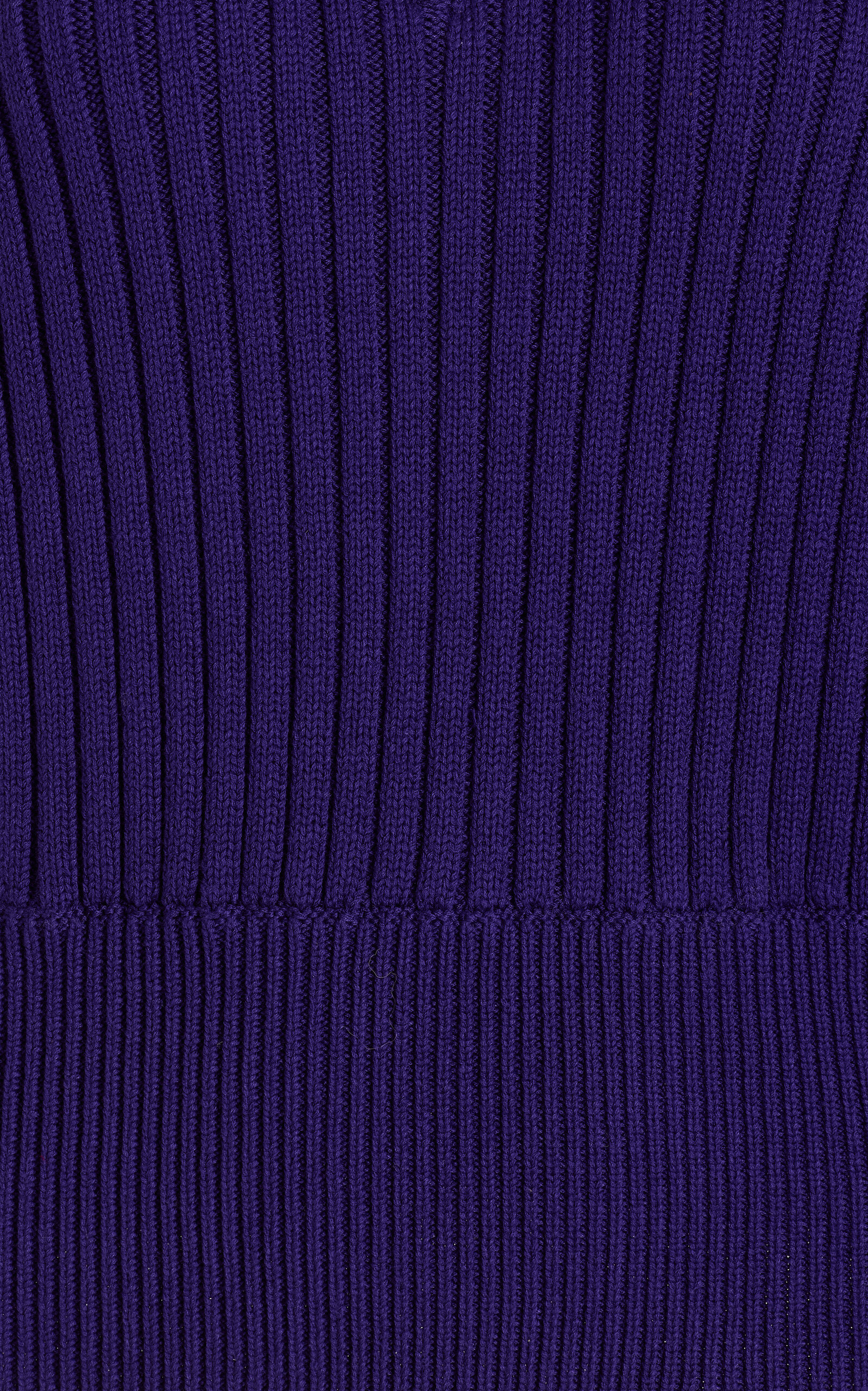Chester Ribbed-Knit Cotton-Blend Sweater purple - 5