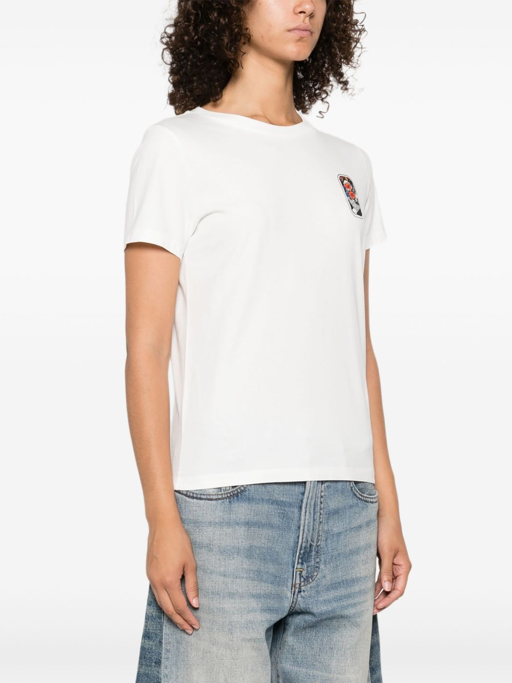 graphic-print cotton top - 4