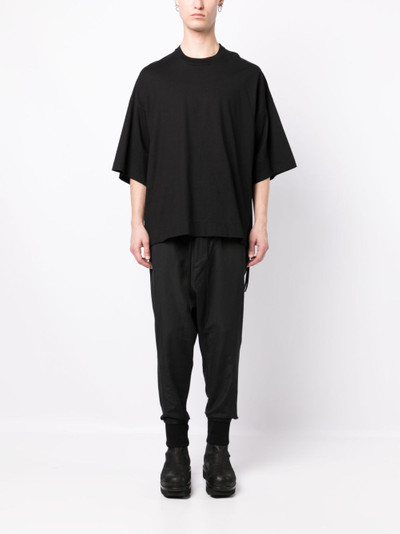 Julius tapered-leg drop-crotch trousers outlook