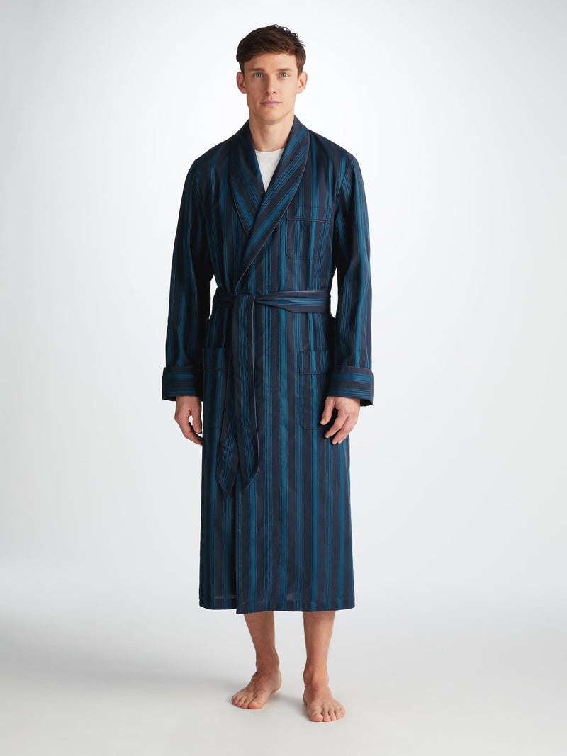 Men's Robe Royal 222 Cotton Navy - 3
