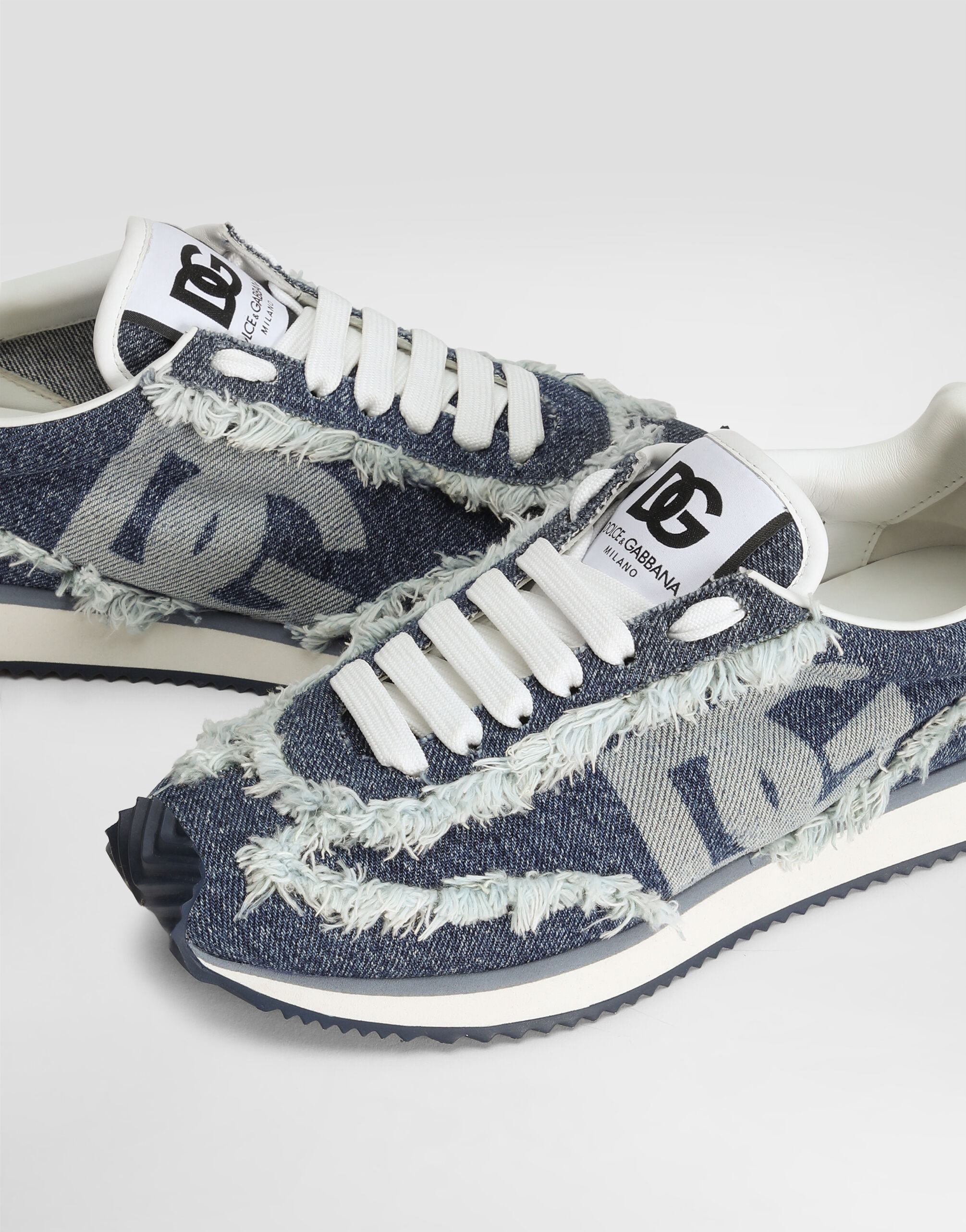 Mixed-material DG Cushion sneakers - 4