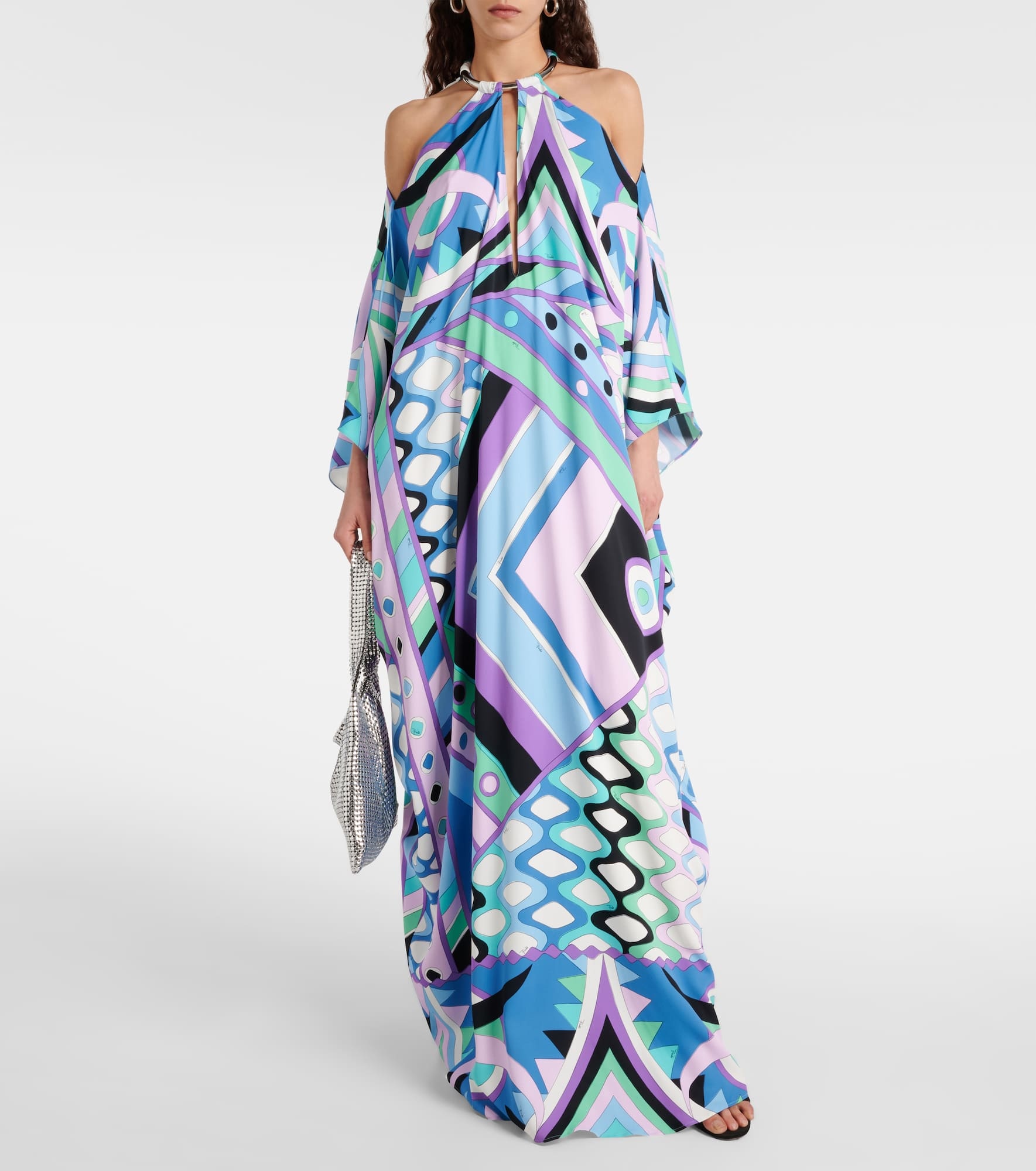 Printed silk kaftan - 2