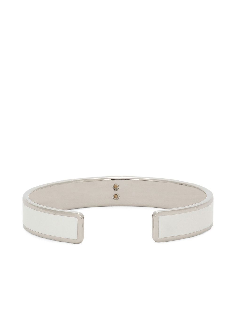 logo-plaque cuff bracelet - 4