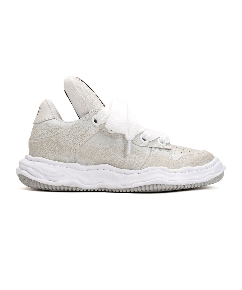 "WAYNE PUFFER" OG Sole Brushed Shrink Leather Low-top Sneaker 5