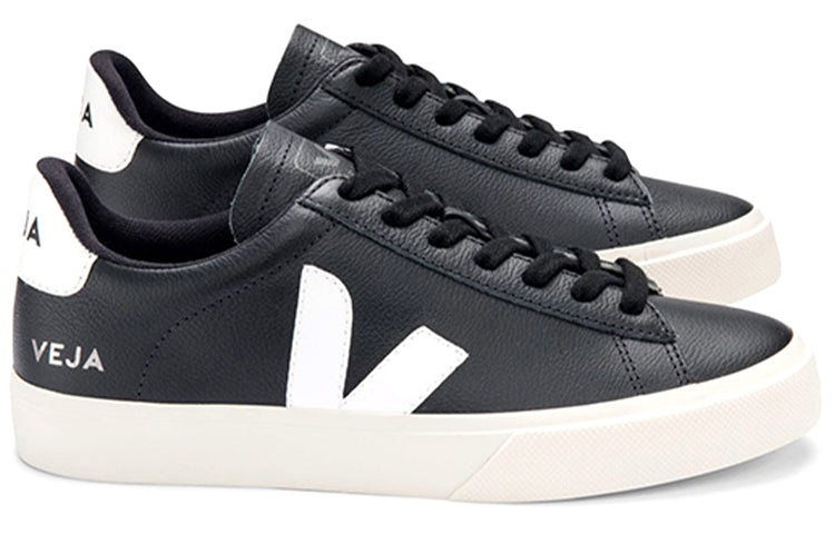 Veja Campo Chromefree Leather Sneakers 'Black White' CP051215 - 2