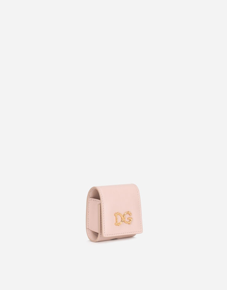 Calfskin airpods case with baroque DG logo - 2