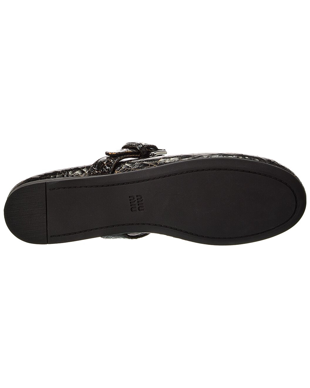 Miu Miu Bow Leather Flat - 4