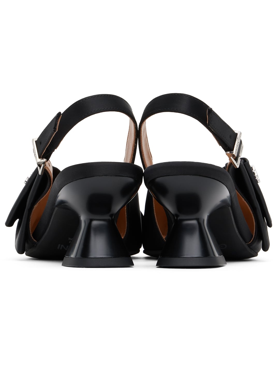 Black Bow Kitten Heels - 2