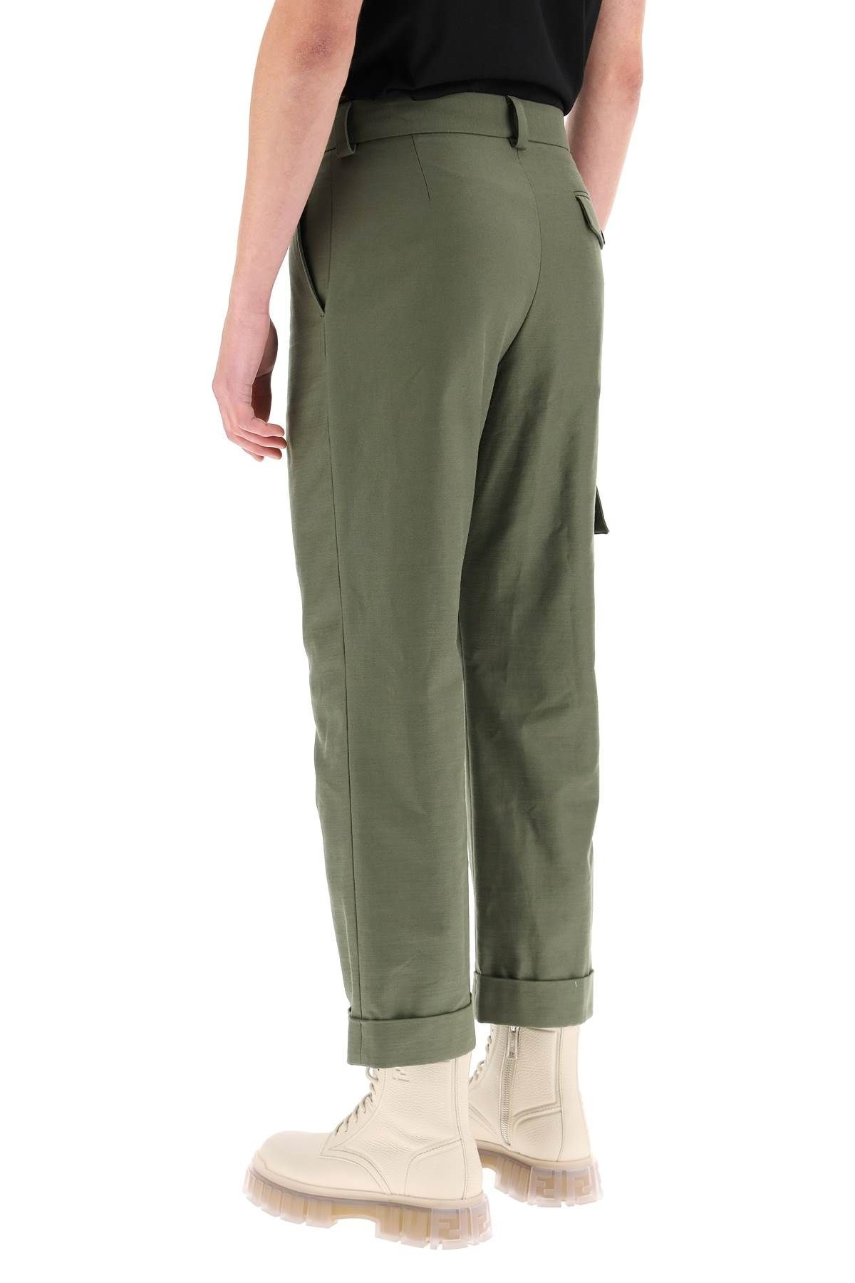 CROPPED CARGO TROUSERS - 4