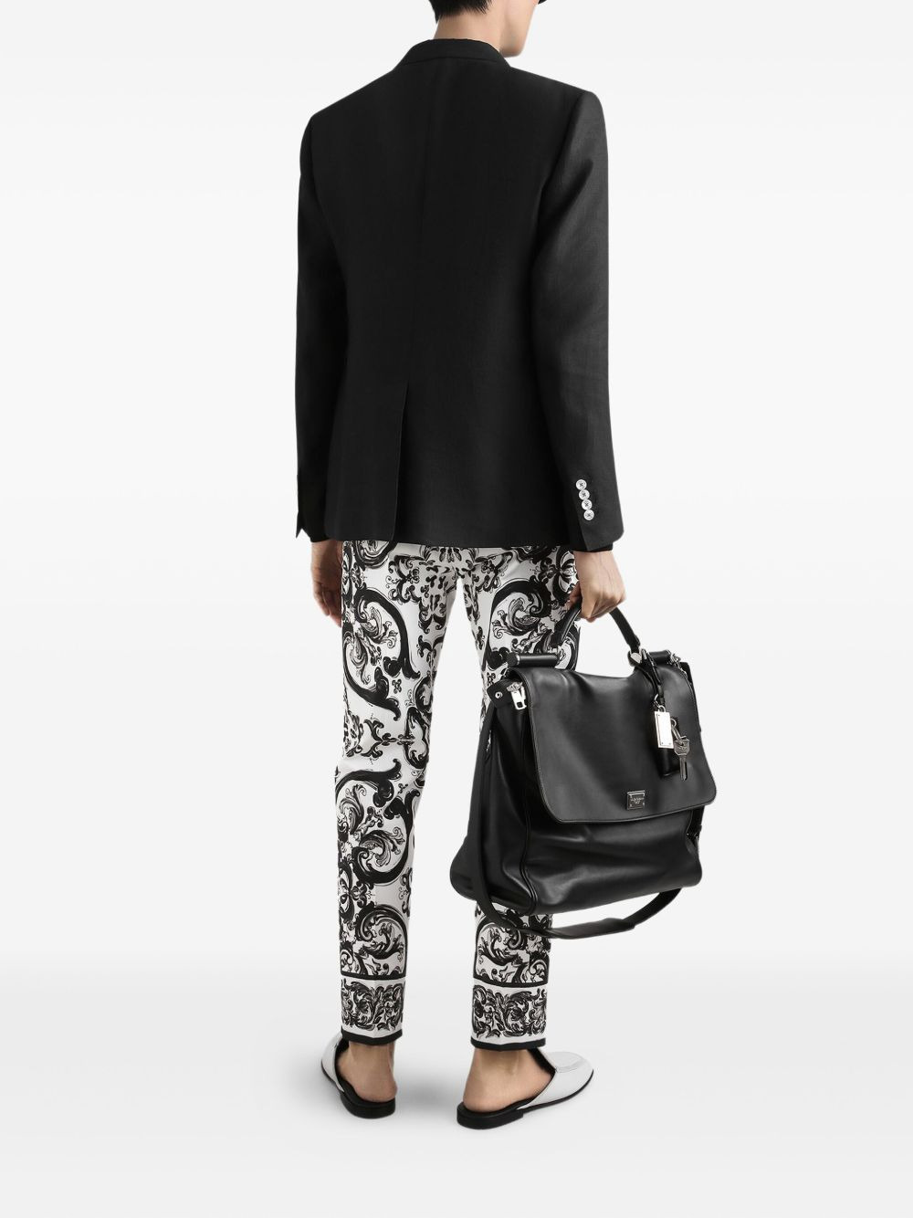 Maiolica-print trousers - 3