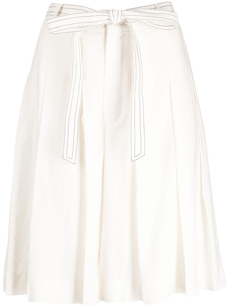 tied-waist bermuda shorts 1
