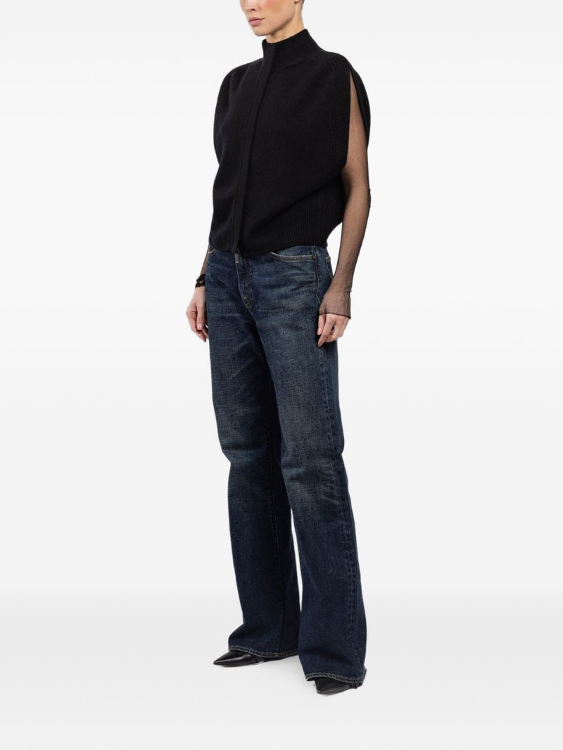 SA SU PHI Matilda zip-up high-neck cardigan outlook