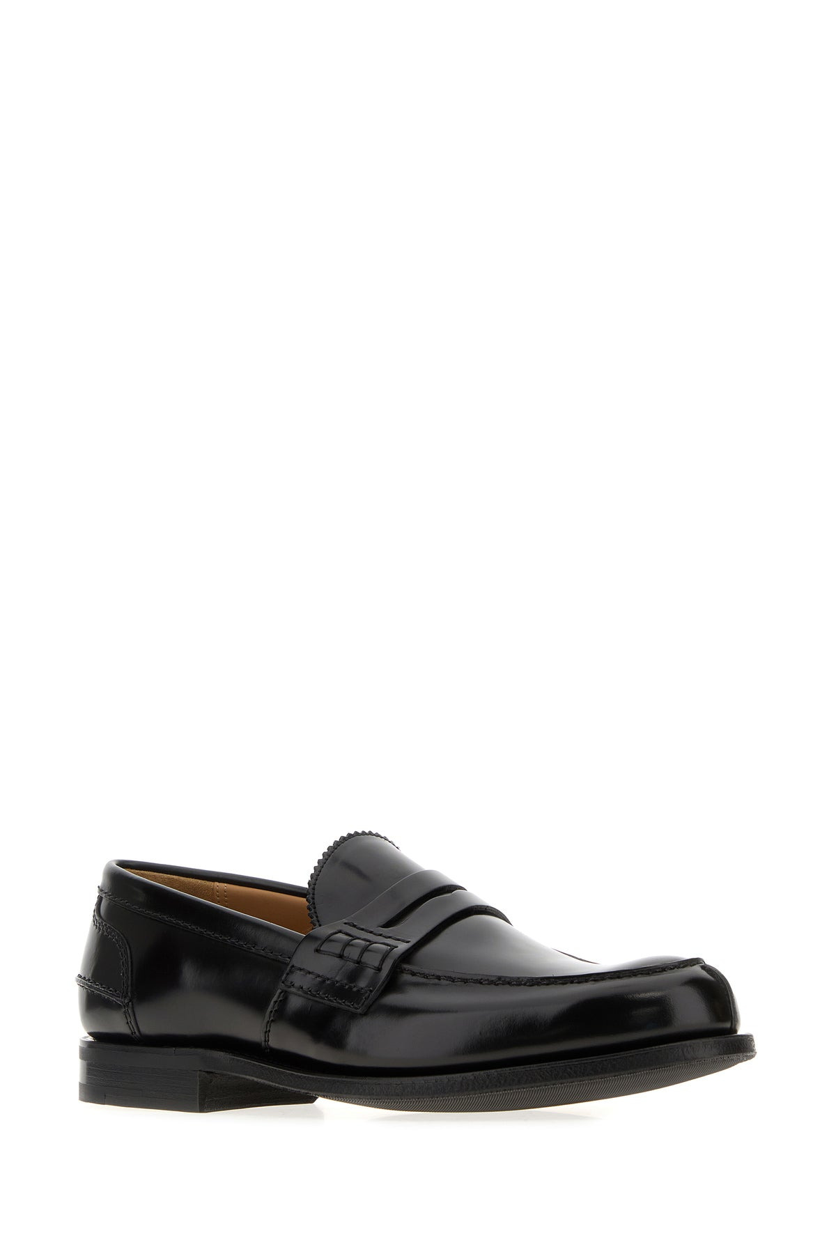Black leather Pembrey loafers - 2