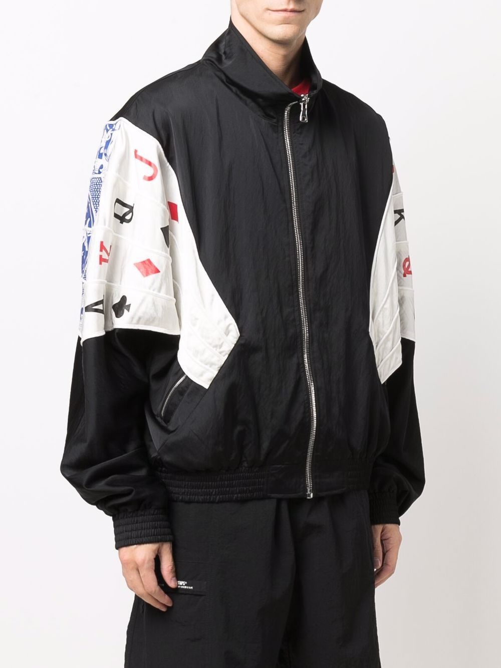 card print track jacket - 3